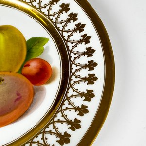 Plato de porcelana Nymphenburg, decoración frutas diámetro 21,5 cm - imagen 4