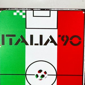 Chapa Decorativa "Italia 90" - Motivo Mundial de Fútbol - imagen 2