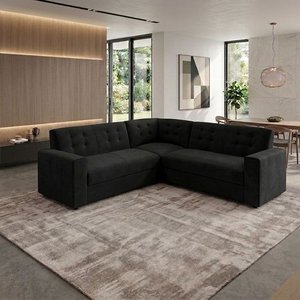 Lote anterior: Sofá Esquinero Modular Negro Tapizado