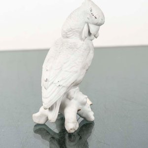 Figura de Ave en Biscuit Blanco, 6x15 cm - imagen 2