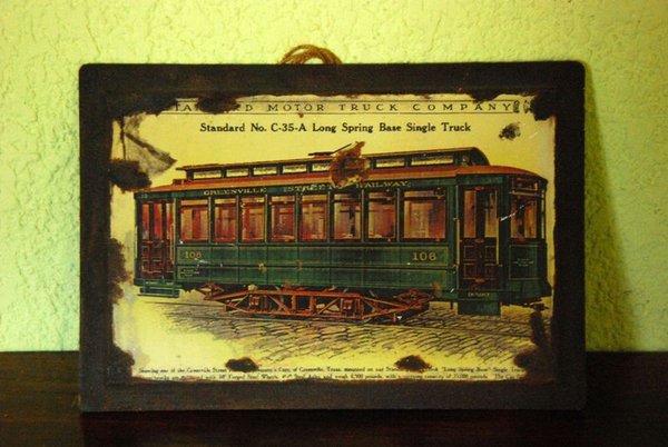 Cuadro de un tranvía antiguo - imagen 2