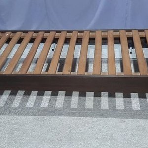 Cama de 1 Plaza Desarmable de Madera Oscura - imagen 2