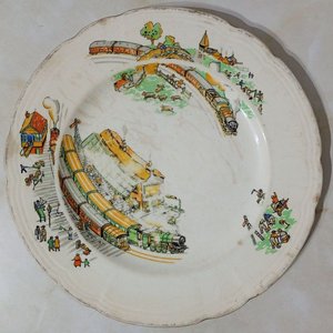 Lote anterior: Plato Infantil Antiguo Loza Inglesa Alfred Meakin Royal Marigold "Railroad Pattern"