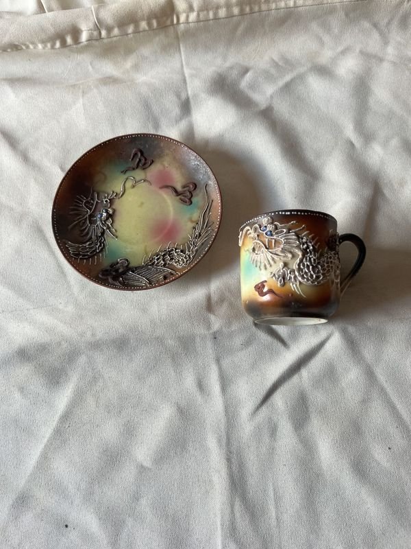 Taza de café y plato japonés para decorar tu hogar - imagen 2