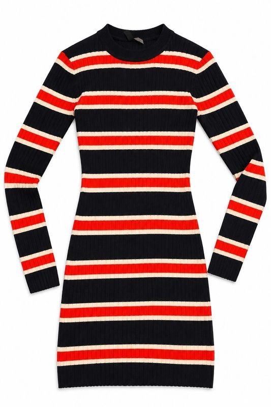 Vestido H&M Rayado Talle S