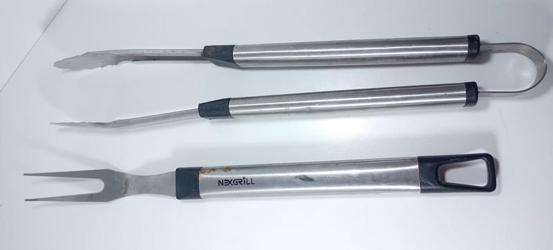 Juego de Tenedor y Tenaza para Parrilla Nexgrill en Metal
