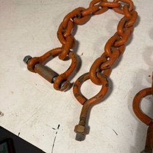 Juego de 4 Cadenas Pesadas de Hierro Fundido con Ganchos - imagen 3