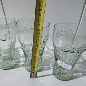 Lote de 4 Vasos Coca-Cola Vintage Verdes - imagen 7