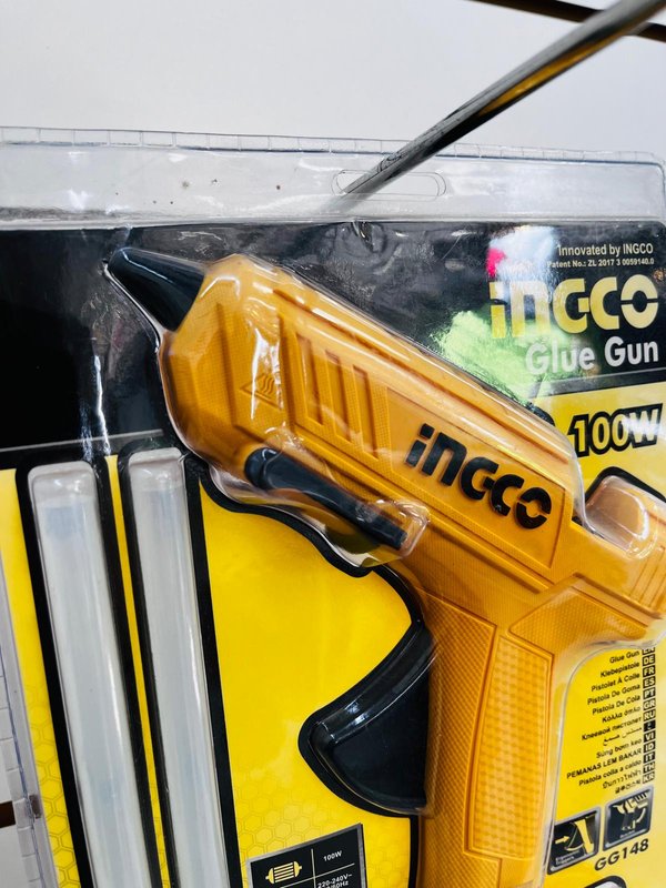Pistola de Silicona Ingco 100W en Blister Sellado