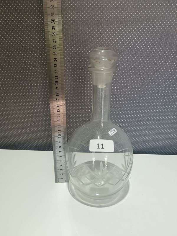 Botella antigua de cristal para decoración - imagen 1