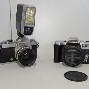 Lote de 12 piezas: Cámaras fotográficas, cuadros antiguos, discos de vinilo The Beatles y más - imagen 3