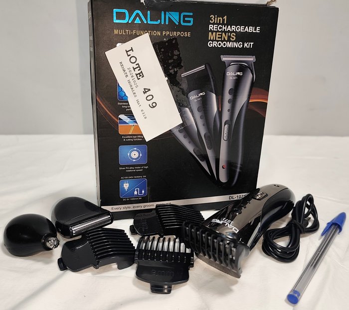 Kit de Afeitado y Corte de Pelo Recargable Daling 3 en 1