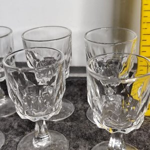 Set de 7 Copitas de Cristal Labrado Estilo Francés - imagen 3