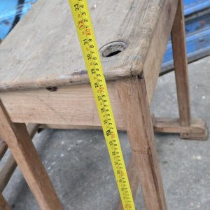Pupitre Escolar Antiguo de Madera - imagen 4