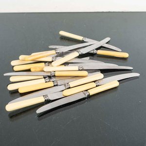 Juego de 18 Cuchillos Sheffield con Mangos de Baquelita - imagen 1