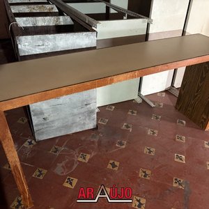 Mesa Rectangular Larga para Restaurar - imagen 2