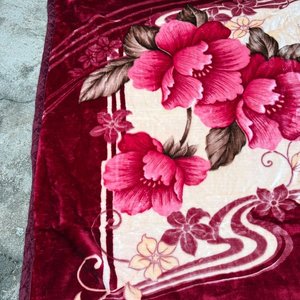 Frazada de dos plazas Juan Martín, diseño floral - imagen 4