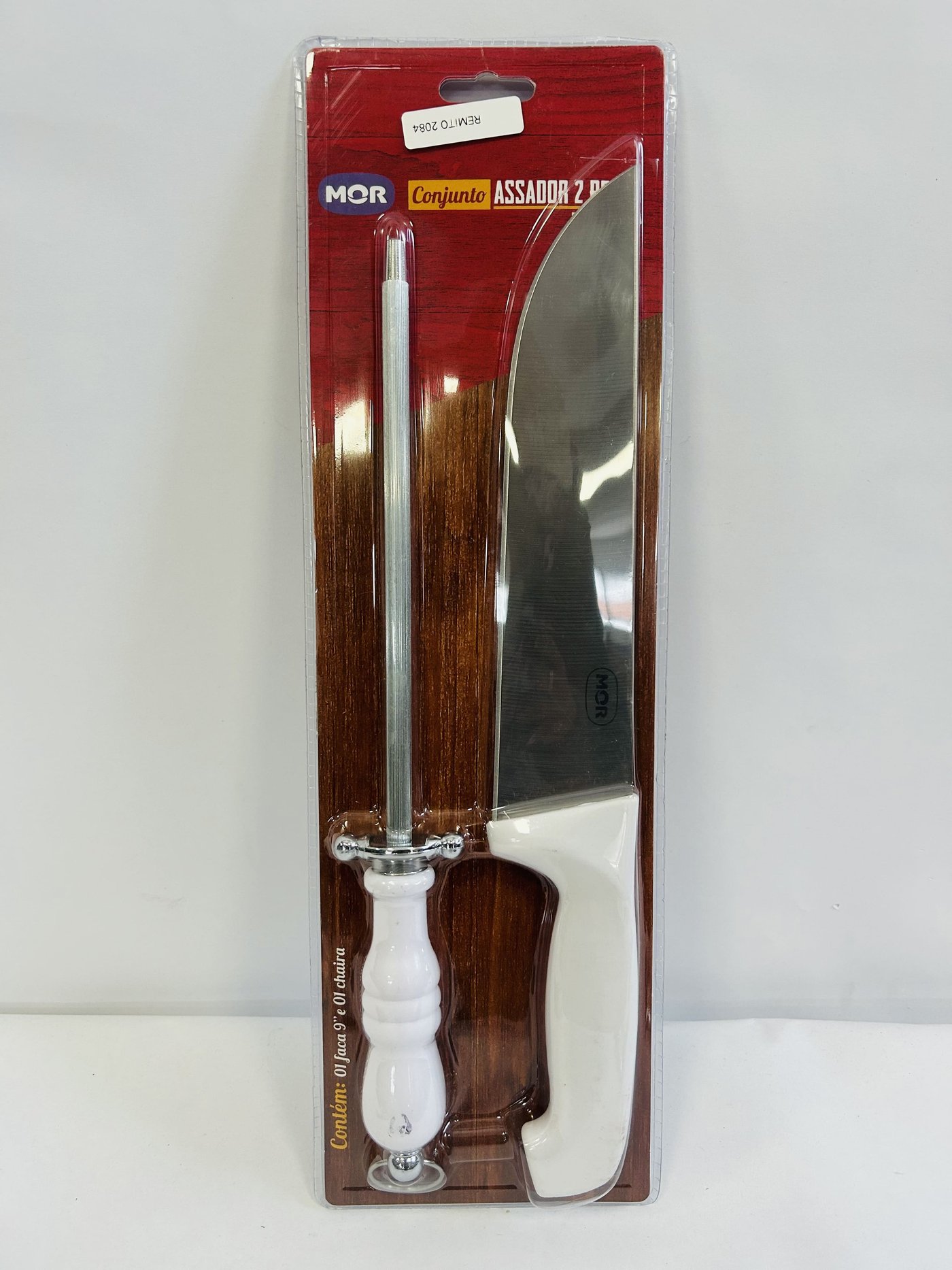 Set de Asador Cuchilla y Chaira Marca MOR