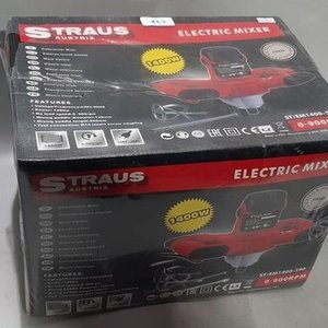 Mezclador Eléctrico Straus 1400W con Paleta para Mortero - imagen 3