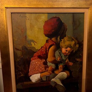 Lote siguiente: Pintura "Niña Jugando" de M.A. Tejera, Acrílico Enmarcado 70x95 cm