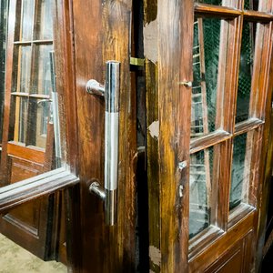 Par de Hojas de Puerta Corrediza de Madera con Espejos - imagen 5