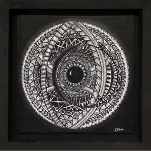 Obra "Desde lo Profundo" de Marcela Biondo - Acrílico y Tinta sobre Cartón Entelado - imagen 2