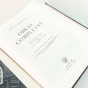 Obras Completas de William Shakespeare - Edición Aguilar 1961 Tapa de Cuero - imagen 2