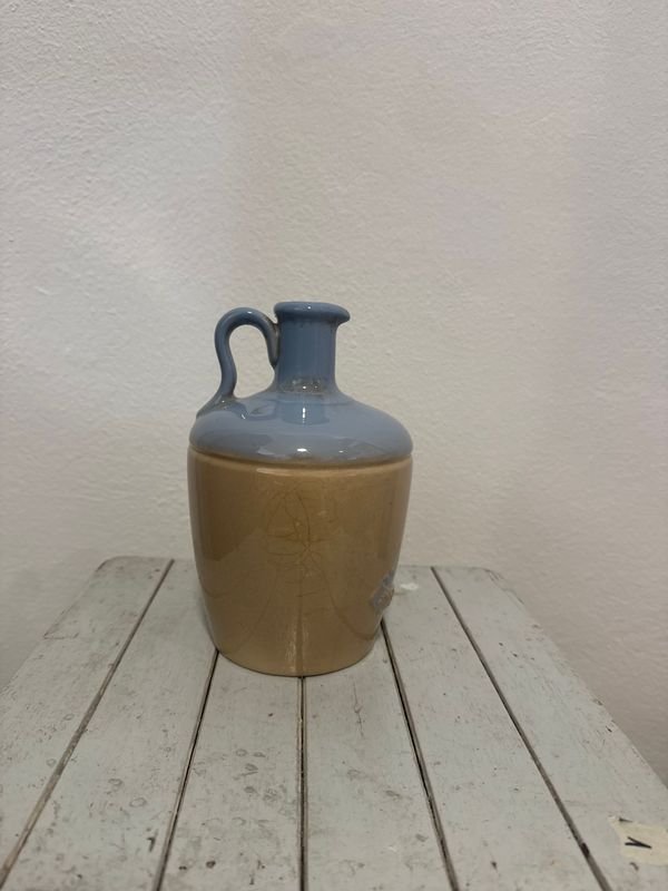 Porrón de Gres Celeste con Asa