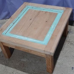 Mesa Ratona Rústica de Madera Pino Blanco - imagen 3