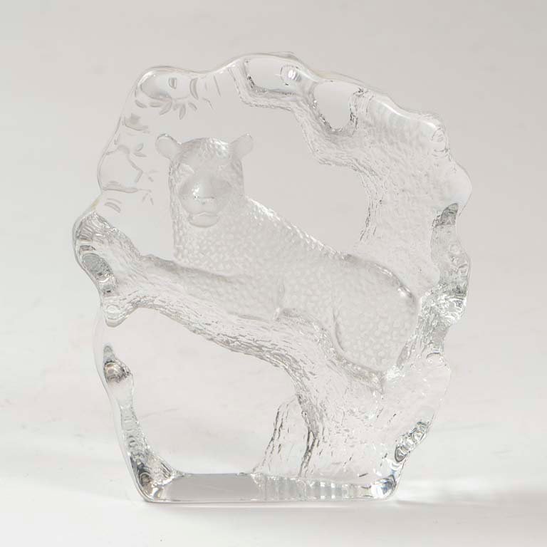 Lote anterior: Placa de cristal decorado con leopardo