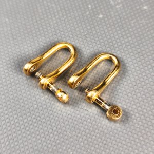 Par de Gemelos Dorados Diseño Grilletes con Estuche - imagen 5