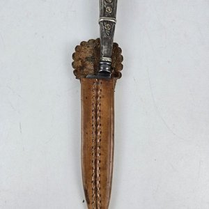 Cuchillo Criollo con Mango de Platería y Hoja "Acero Solingen Guazubira" - imagen 7