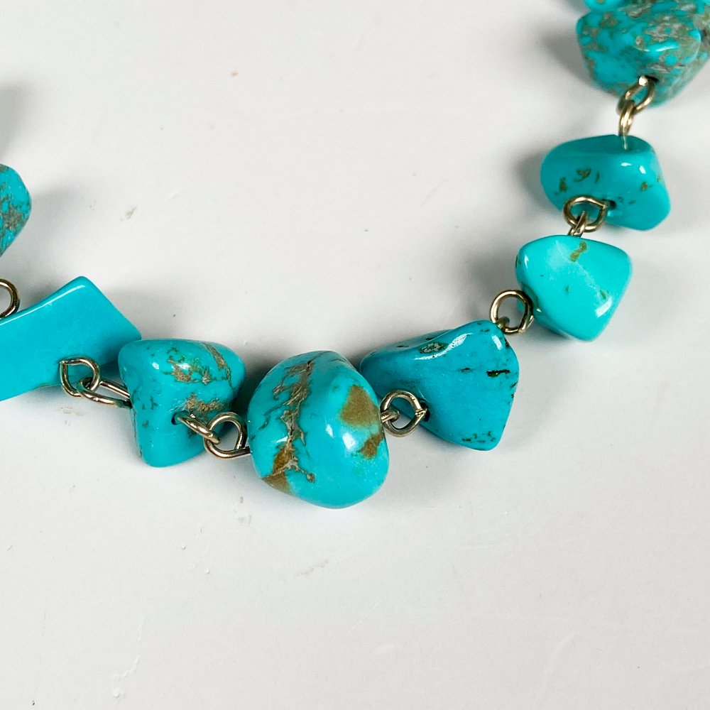 Pulseras de piedras turquesas - imagen 2