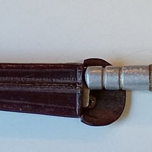 Cuchillo Brasileño Cascavel con Hoja de Acero y Cabo de Guampa con Vaina de Cuero - imagen 5