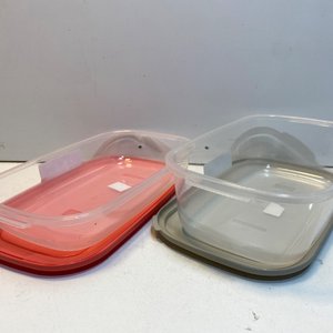 Set de 5 Tupperware Plástico Varios Modelos y Tamaños - imagen 3