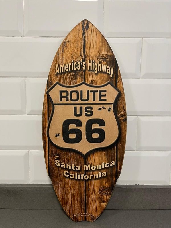 Adorno Tabla Route 66 "America's Highway" Santa Monica California