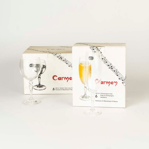 11 Copas de Cristal Bohemia para Vino y Champagne