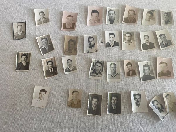 Lote de Fotos Antiguas de Ciclistas Uruguayos de Colonia
