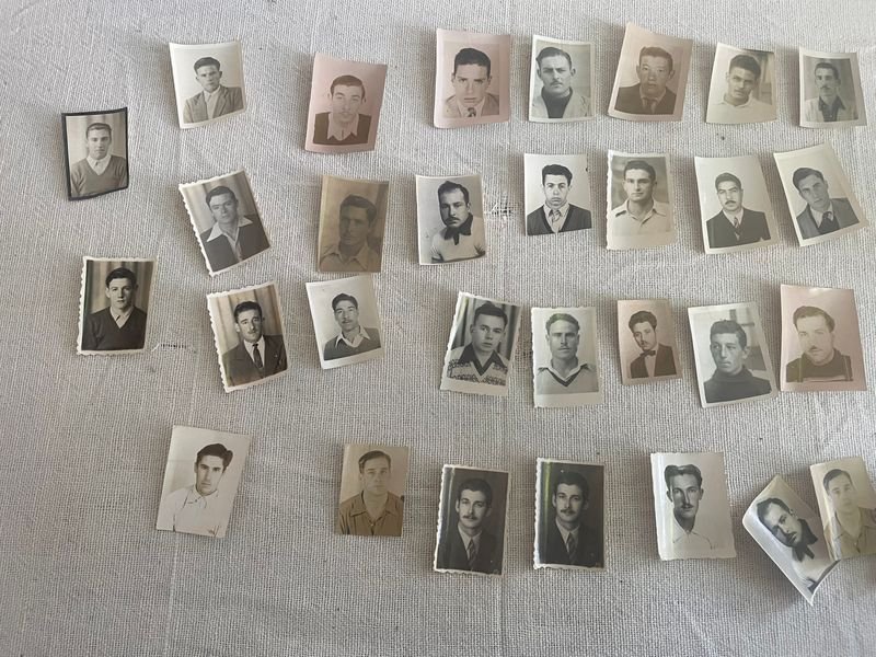 Lote de Fotos Antiguas de Ciclistas Uruguayos de Colonia