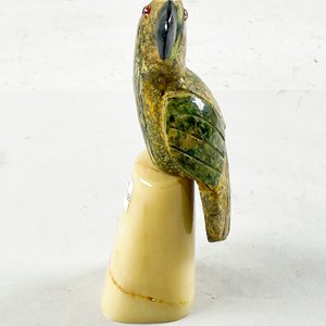 Figura de Papagayo en Piedra Tallada, 17 cm - imagen 2