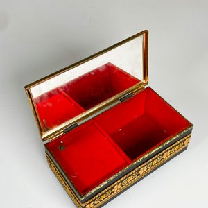 Cofre joyero musical tapa forrada, funciona 16 x 8 cm - imagen 5