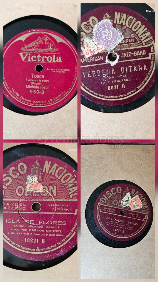 Discos de Vinilo Antiguos Victrola y Disco Nacional