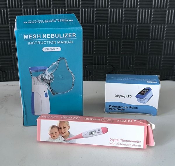 Kit de Salud Hogar: Nebulizador, Oxímetro y Termómetro Digital - imagen 1