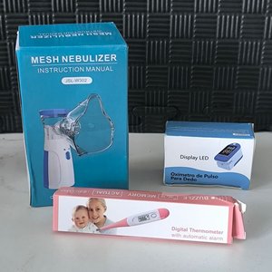 Kit de Salud Hogar: Nebulizador, Oxímetro y Termómetro Digital - imagen 1