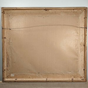 Óleo sobre Fibra "Puerto" de Florentino Delgado con Marco Dorado - imagen 7