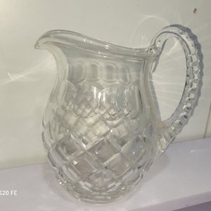 Juego de Cristalería Labrada con Borde Dorado: Jarra y Copas Variadas - imagen 6