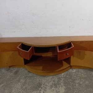 Rack Modular Bajo de Madera con Cuerpo Curvo, 6 Cajones y 2 Puertas - imagen 6