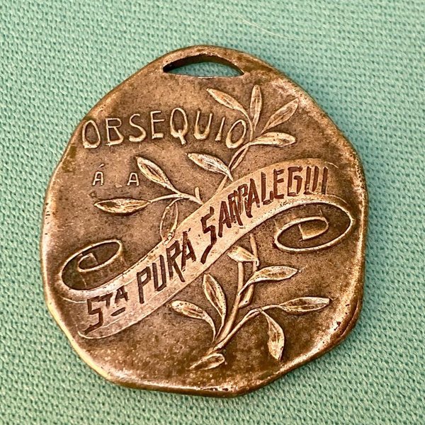 Medalla Art Nouveau de 'Skating Club' de Montevideo - imagen 2