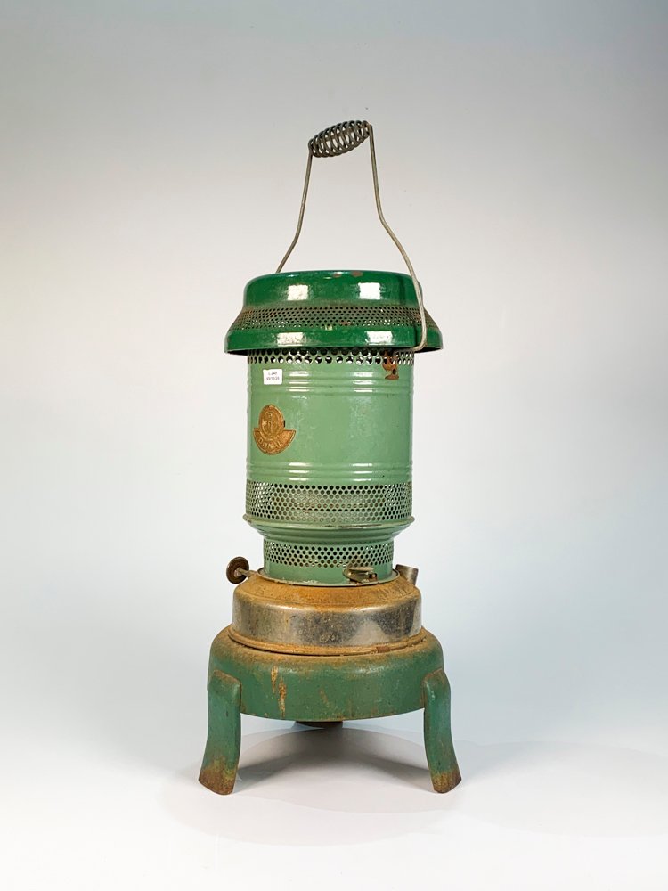Estufa a Queroseno "Titmar" Verde Esmaltada Vintage