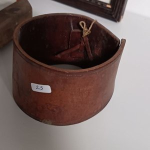 Cuadro estilo Van Gogh, copetinero de loza y posa mate de cuero - imagen 4